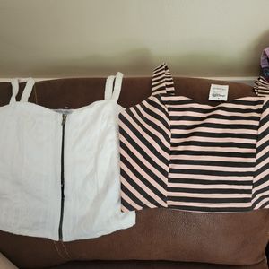 2 Charlotte russe crop tops